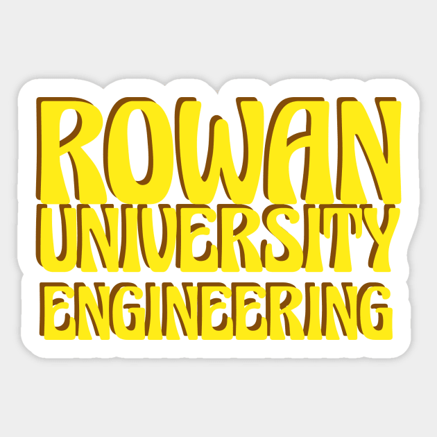 Rowan University Engineering - Retro Sticker by ally1021